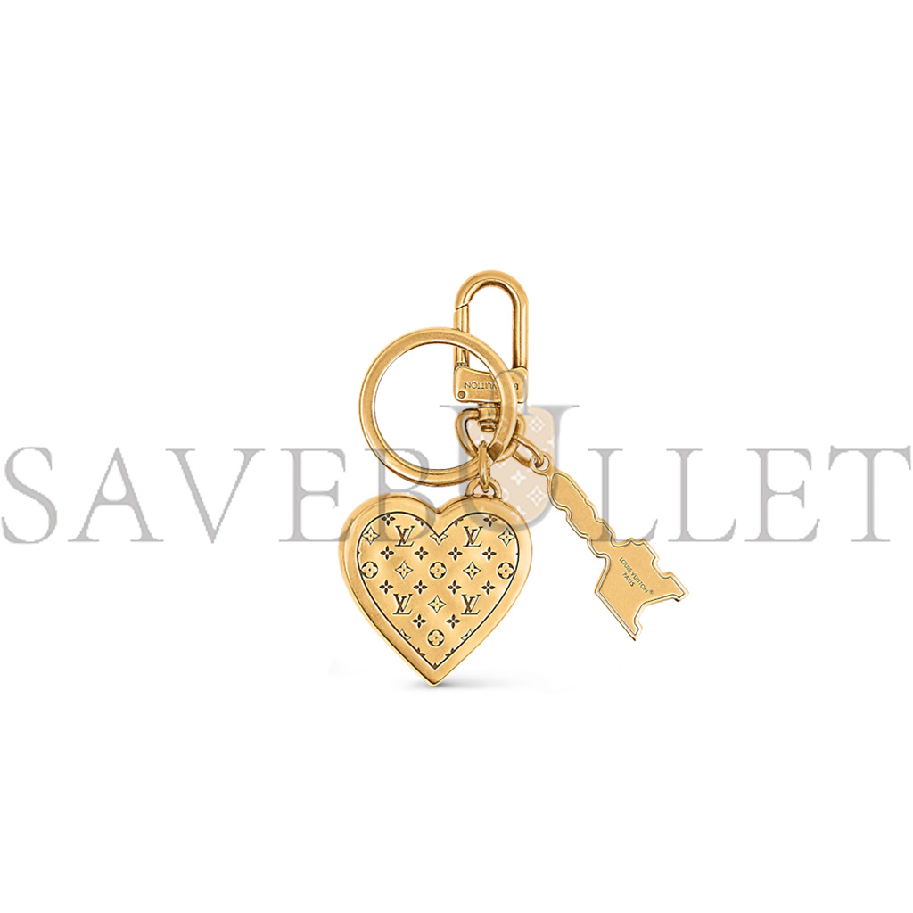 l**is V*t*n lovers heart bag charm & key holder m01711